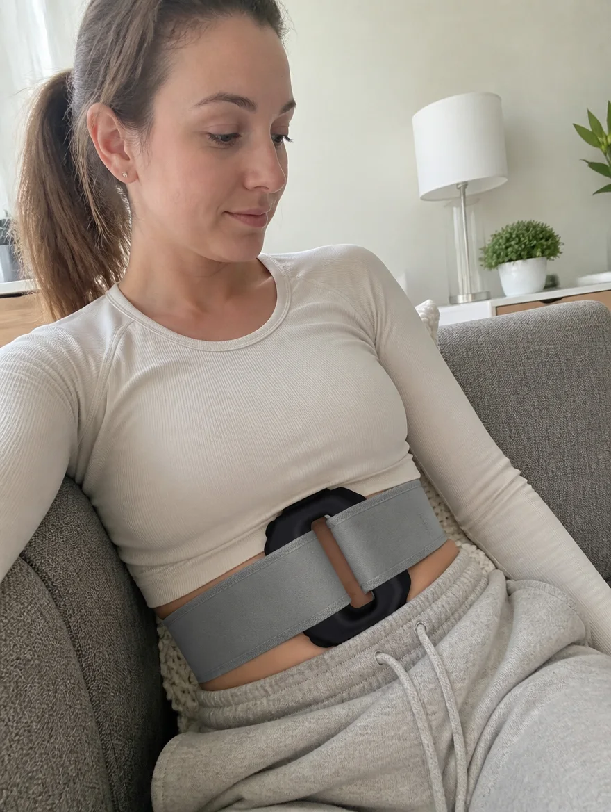 Customer-style photo of CorePulse used on a couch.